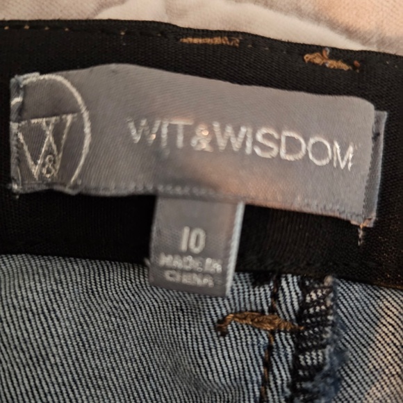 Wit & Wisdom Skinny Jeans Sz 10 Indigo - Picture 5 of 5